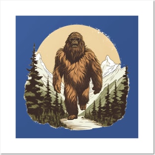 Dope Sasquatch in Nature Posters and Art